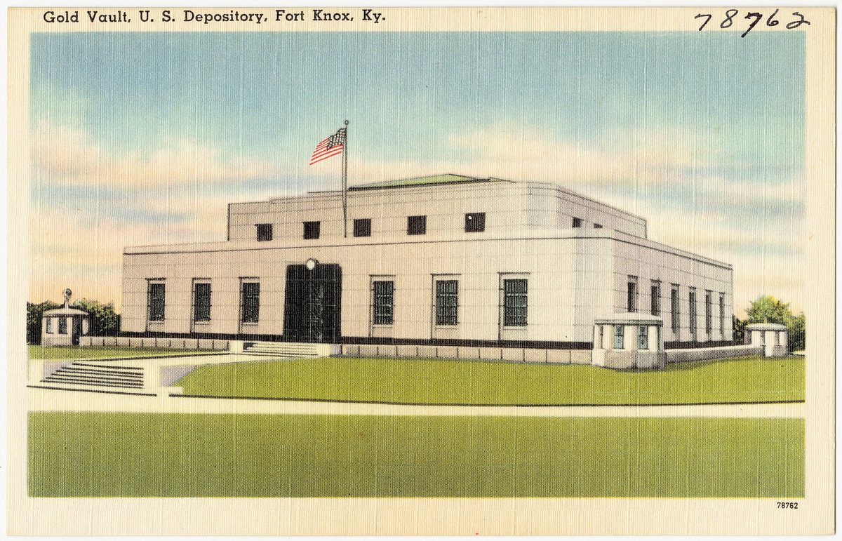 The U.S. Bullion Depository at Fort Knox, Kentucky